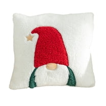 putnchl Christmas Throw Pillow Shu Cotton Velvet Holiday Decorative Cushion