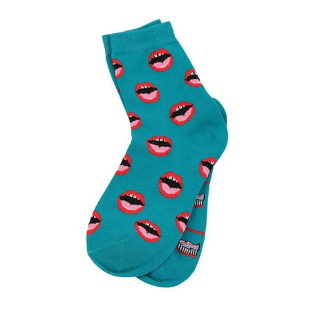 

Compression Socks Lips And Toothbrushes Tube Cotton Trendy Illustration Fashion Sock