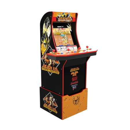 Arcade1UP Golden Axe Arcade with Riser and Lit Marquee