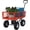 Red, variant on Heavy-Duty Steel Garden Cart with Removable Sides, 550 lb Capacity, 10" Tires - Versatile Utility for Yard, Landscaping, 3 cu ft (Green)
