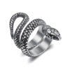 thumbnail image 3 of New Item Titanium Steel Men's Snake Ring, 3 of 5