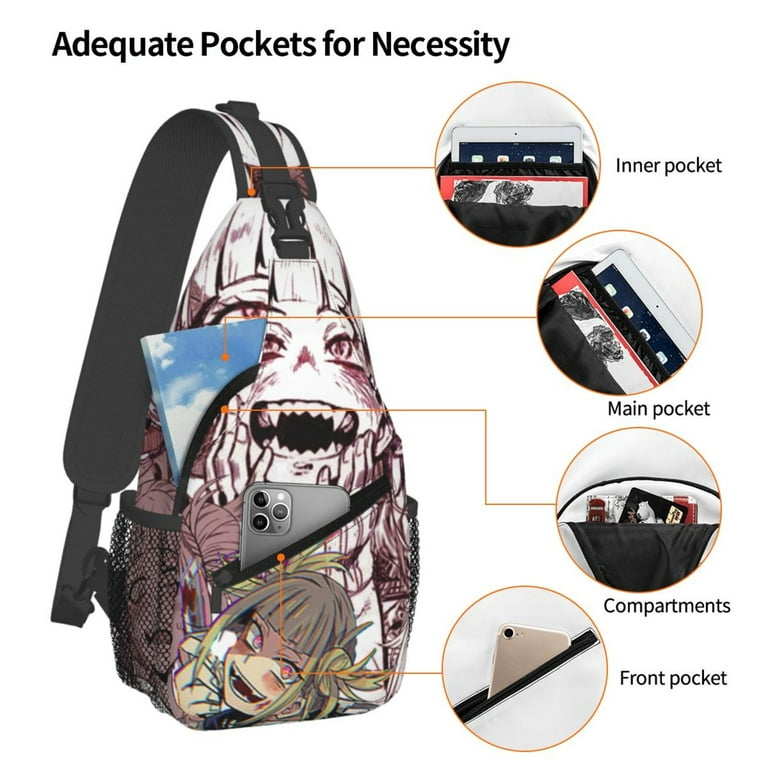 Toga バッグ My Hero Academia MHA Himiko Toga Sling Bag Crossbody Backpack