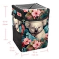 thumbnail image 5 of Koala Mini Car Trash Can with Foldable Lid, Leak-proof Design and Hanging Storage Bag for Auto - Car Trash Can, 5 of 6
