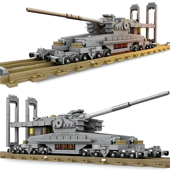 Remocguys WWII Army Dora Tank Building Set Compatible with Lego Tank Model for Adults 628 Pcs