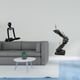 thumbnail image 2 of Escultura de resina de pensador abstracto para estantería, armario, dormitorio, mesa, adorno, estatua de escalera, artesanía, figura decorativa,, 2 of 8