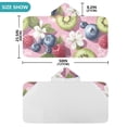 thumbnail image 4 of Yayeee Kids Hooded Towels Toddler Soft Absorbent Beach Bathing Wrap 50" x 23.5", Pink Blueberries, 4 of 5