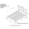 thumbnail image 4 of Atlantic Furniture Madison Full Panel Platform Bed Caramel Latte, 4 of 4