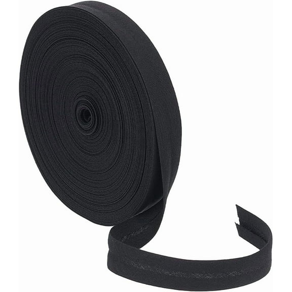 21.87 Yards Single Fold Bias Tape 1/2 inch Wide Black Bias Binding Tape Hemming Tape for DIY Garment Sewing Seaming Piping Quilting for diy