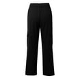 thumbnail image 4 of VISALY Women Cargo Pants with Pockets, Womens Cargo, Women's Daily Pocket Overalls Trousers Casual Pants Womens Daily Elastic Waist Pockets Straight, 1 Pack Pants for Women, A - Black, XXL, 4 of 6