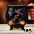 thumbnail image 5 of Xinwanna 12oz Witch Cauldron Mug Personalized Halloween Coffee Mug Ceramic Witches Brew Tea Cup Halloween Birthday Gift for Women Besties Family (Type H), 5 of 13