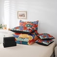 thumbnail image 5 of YST 7 Piece Groovy Flower Comforter Set, Full Size, Retro Aesthetics Floral Bedding, 5 of 5