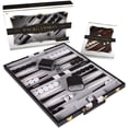thumbnail image 1 of Set de backgammon Crazy Games Classic con funda de piel de 28 cm, 1 of 6