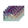 thumbnail image 4 of MKHERT Abstract Glitter Sparkling Christmas Lights Placemats Table Mats for Dining Room Kitchen Table Decoration 12x18 inch,Set of 4, 4 of 4