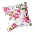 thumbnail image 2 of DaDa Bedding Romantic Roses Spring Floral Pink Euro Pillow Sham Cover, 26" x 26" (JHW879), 2 of 2