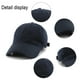 thumbnail image 3 of Gorra de béisbol sólida de primavera y verano para hombres y mujeres, gorra de lengüeta de pato suave negra, 3 of 6