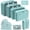 9 Pcs Lake Blue, variant on 9 Pcs Set Travel Organizer Storage Bags Suitcase Packing Cubes Set Cases Portable Luggage Clothes Shoe Tidy Pouch Folding