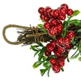 thumbnail image 3 of Northlight 6' x 6" Unlit Glittered Artificial Boxwood, Pine Cone and Red Berry Christmas Garland, 3 of 3