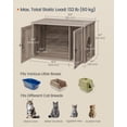 thumbnail image 4 of SONGMICS Home Litter Box Enclosure, Superfast Toolless Assembly, Cat Litter Box Furniture, Push-to-Open Doors, Indoor Cat House, Greige, 4 of 7