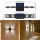 thumbnail image 2 of Luz De Pared Solar Led Para Exteriores Luz decorativa para valla de jardín, 8 LED, para balcón, escalera, escalón de cubierta de casa, 2 uds., 2 of 8