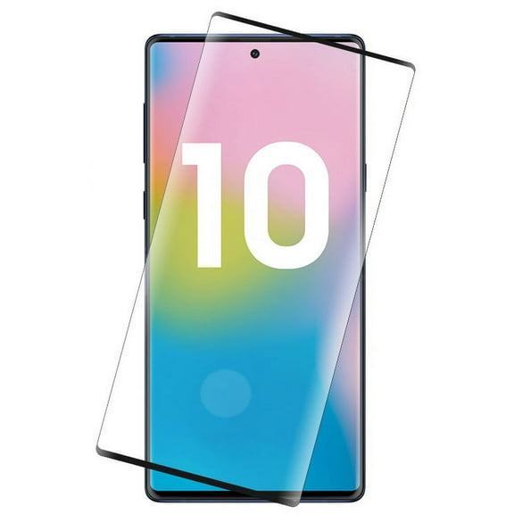 Tempered Glass for Galaxy Note 10, Full Size 3D Curved Hard Screen Guard Protector Crack Saver for Samsung Galaxy Note 10 Phone (SM-N970, SM-N971) - Ultrasonic Fingerprint Compatible