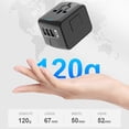 thumbnail image 2 of All-In-One International Power Adapter, Universal Travel Charger with Smart USB Ports, Safe for 5 Devices with AC Socket, 2 of 8