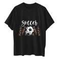 thumbnail image 5 of Tops de manga corta con hombros caídos informales de verano para mujer, camisetas divertidas con cuello redondo y estampado de béisbol OAVQHLG3B Store  lin121212, 5 of 5