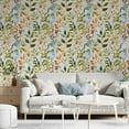 Mengzhiii Detachable Green Leaf Wallpaper Self Wall Painting Bohemian