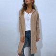 thumbnail image 4 of Enjoytime Fall Winter Long Cardigans for Women Long Sleeve Open Front Hooded Knit Coat Warm Cozy Casual Oversized Outerwear with Pockets, 4 of 6