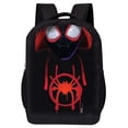thumbnail image 1 of MARVEL COMICS Classique SPIDERMAN Sac à Dos - MARVEL SPIDERMAN Noir 18 Pouces Sac Rembourré en Maille Aérée (Into the Spiderverse - Miles Chandail à Capuchon), 1 of 6