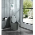 thumbnail image 5 of BARONAGEOne-Piece Toilet, 1.1/1.60 Gpf Water-Saving Dual Flush Extended Comfort Height Floor-Standing, Standard Size Toilet With Soft-Close Seat, Grey, 5 of 12