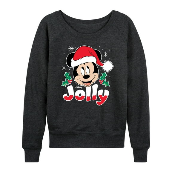 Disney - Jolly Mickey - Women's Lightweight French Terry Long Sleeve Shirt