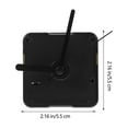 thumbnail image 2 of OUNONA Clock Mechanism Replacement Kit with Plastic Movement and Black Hands for DIY Quartz Wall Clock Repair, 2 of 8