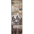 thumbnail image 2 of Grey, Jace 9x18 White Modern Wood Framed Museum Art Print Titled - License plates 2, 2 of 4
