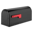 thumbnail image 5 of Architectural Mailboxes® Red MB1 Post Mount Mailbox with Silver Flag, 5 of 9