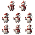 thumbnail image 1 of Muñeco Nieve para Navidad Mini Adornos Colgantes Favores Fiesta (Estilo A), 1 of 4