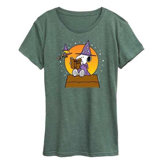 Peanuts - Sorcerer Snoopy Woodstock - Women's Short Sleeve Graphic T-Shirt