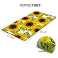 thumbnail image 2 of LAMIRO Kitchen Mats,Sunflower Kitchen Mats for Floor,Anti-Fatigue Mats for Kitchen Floor Cushioned,Non-Skid Washable Memory Foam Kitchen Rugs and Mats for Bedroom,Office,Sink,Laundry 17.3*29'''', 2 of 7