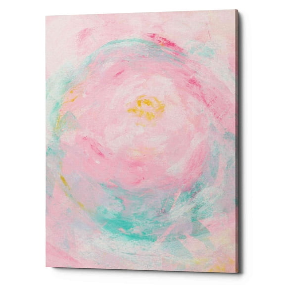 Epic Graffiti 'Pink Peony' Canvas Wall Art, 18"x26"