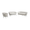 thumbnail image 5 of Meridian Furniture Gardenia Cream Velvet Chair, 5 of 19