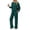 Dark Green, variant on Ekouaer Lounge Sets for Women Comfy Ribbed Knit Pajamas Fall Long Sleeve Sleepwear 2 Piece Casual Loungewear
