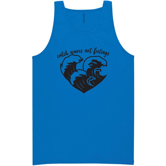 Catch Waves Not Feelings Neon Tank Top