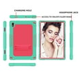 thumbnail image 3 of SOATUTO for Vastking KingPad K10 / KingPad K10 Pro / KingPad Z10 Tablet Case Shockproof Kids Friendly with Stand Shoulder Strap for BYYBUO SmartPad A10 / Oangcc Tab A6 / VVL T2 Tablet (Green-Pink), 3 of 6