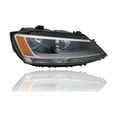 thumbnail image 3 of Headlight Assembly - Cooling Direct Fit/For 11-14 Volkwagen VW Jetta Sedan, 13-16 Jetta Hybrid - Halogen, Pair Left and Right Side, CAPA Certified - 5C7941006, 5C7941005, 3 of 4