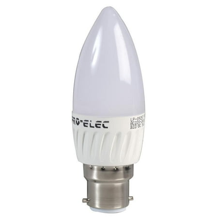 

PRO ELEC - 5W (35W) B22 LED Frosted Candle Bulb Warm White ND