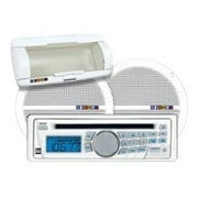 Dual MXCP25S1 - Marine - CD receiver - in-dash - Single-DIN - 15 Watts x 4 - with two 6.5" speakers