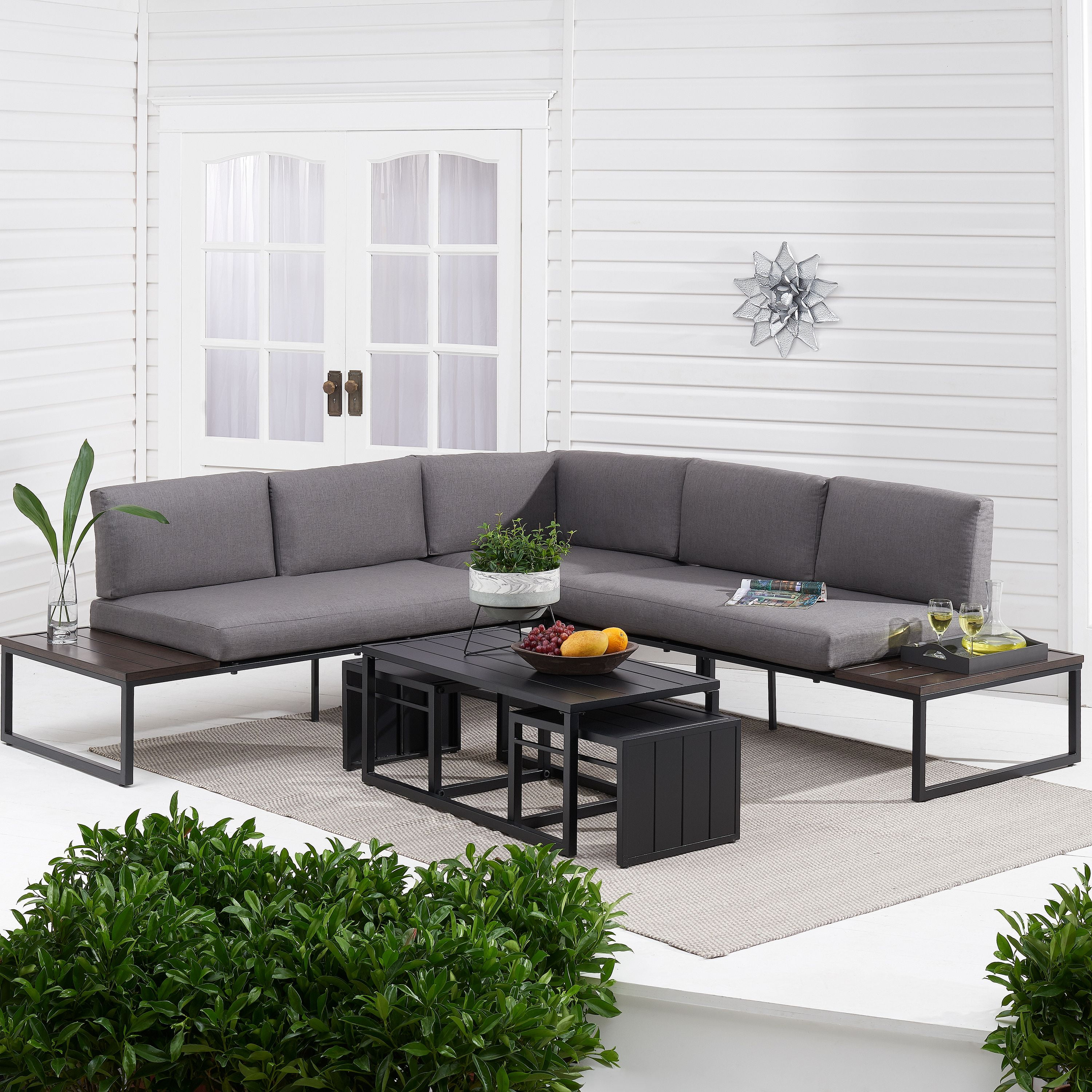 Better Homes Gardens Kolton Patio Furniture Sectional Set