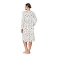 thumbnail image 5 of Aria Women’s Long Sleeve Stretch Velour 44" Sleepwear Nightgown, Sizes XS-5X, 5 of 7