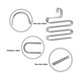 thumbnail image 2 of Percha para pantalones en forma de S Yuxing Organizador de armario Acero inoxidable Gris, 2 of 5
