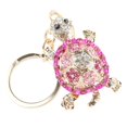 thumbnail image 4 of Creative Colorful Diamond Cute Turtle Creative Metal Keychain Car Pendant, 4 of 9