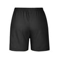 thumbnail image 6 of GERsome Women's Hiking Cargo Shorts Quick Dry Athletic Shorts for Camping Travel Walking Yoga with Pockets Summer Lightweight Elastic Waisted Short Pants Black 4XL, 6 of 8